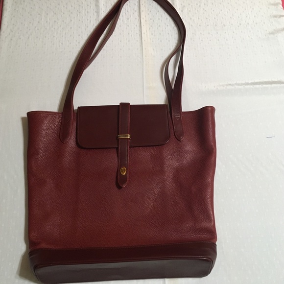 Must De Cartier Paris Maroon/Wine Leather Bag - Picture 1 of 8